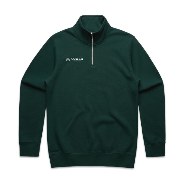 Men's Half Zip - White Font Thumbnail