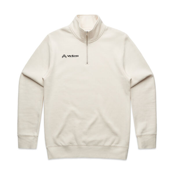 Men's Half Zip - Black Font Thumbnail